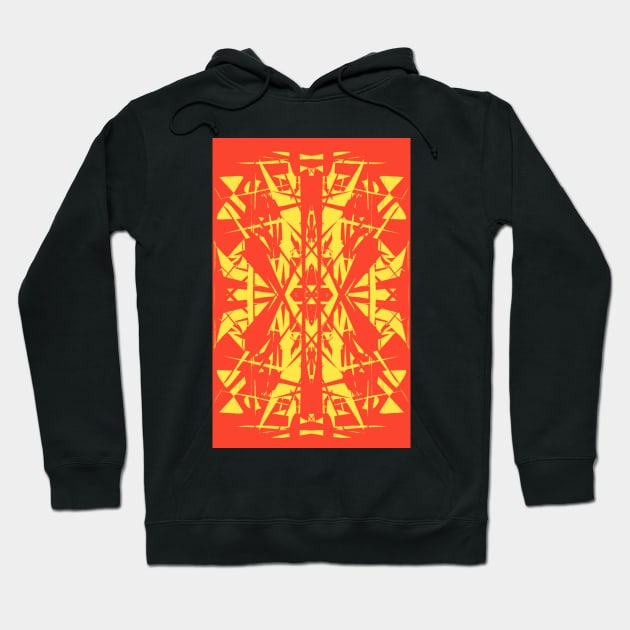 KALEIDOSCOPIC:YELLOW AND ORANGE Hoodie by artbleed